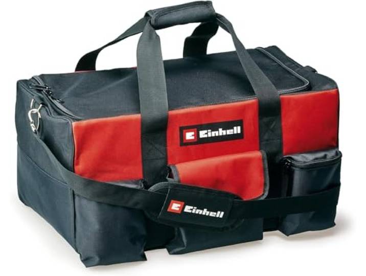 Einhell Original Tasche Bag 56/29 für Werkzeug & Zubehör bis 25 kg verstärkter Boden Tragegurt Tragegriff 52 x 29 x 25 cm 12 Fächer