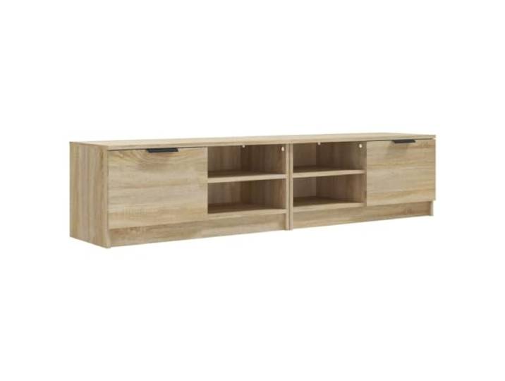 hliofuir TV-Schränke 2 STK Sonoma-Eiche 80x35x36,5 cm Holzwerkstoff Vielseitiges Lowboard Set mit Schublade und offenen Fächern für Wohnzimmer und Schlafzimmer. Stabile Ablage für Dekoration.