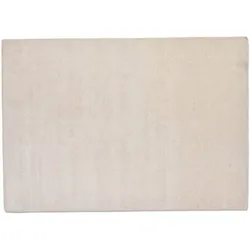 Sansibar Handwebteppich List UNI cream 190 x 290 cm