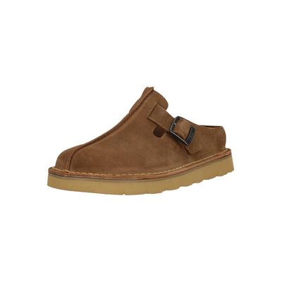 Slipper CLARKS "Solsbury Mule", Herren, Gr. 41, braun, Schuhe Slipper, mit superweichem Fußbett