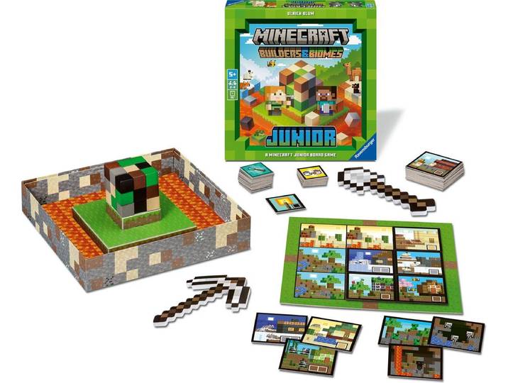 Ravensburger Minecraft Builder & Biomes Junior - Bordspel - Educatief spel - Vanaf 7 Jaar