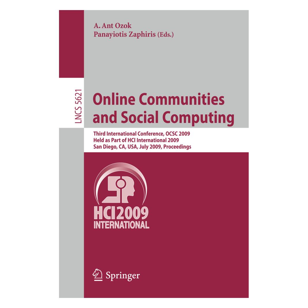 Springer Online Communities and Social Computing (Englisch, Softcover, A. Ant Ozok, Panayiotis Zaphiris) (55512865)