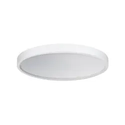Esylux EO10850646 Runde, flache LED-Anbauleuchte mit pulverbeschichtetem Aluminiumgehäuse, DALI-2-Lichtsteuerung SVENJA CL 600 DDP OP 5600 830 IP20