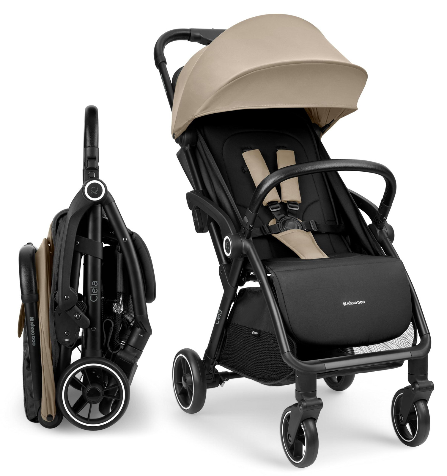 KikkaBoo Ciela Reisbuggy, Lichtgewicht Kinderwagen tot 22 kg, 7,1 kg