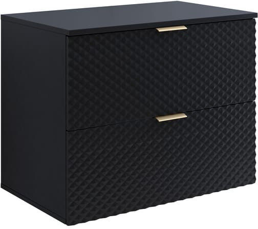 Fairmont Park Aidrick 80mm Single Bathroom Vanity Matte Black 80mm W