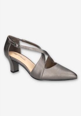 Women's Elegance Pump by Easy Street in Pewter (Size 12 M)