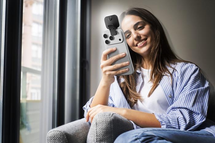 Cellular Line Selfie Light Clip-nero