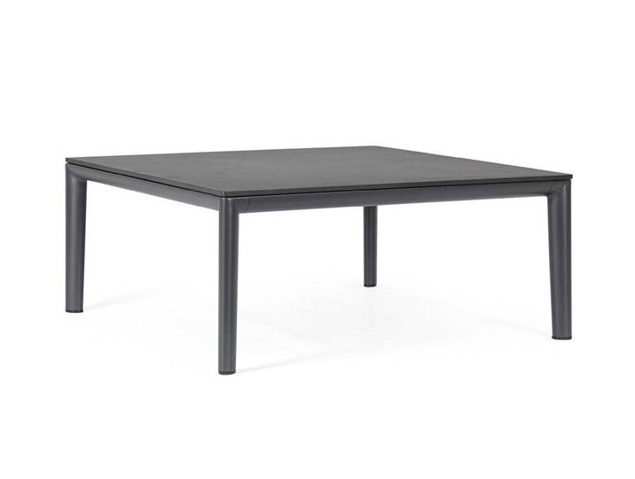 Feeling4Home Couchtisch Gerald aus Aluminium 90x90 cm, Anthrazit