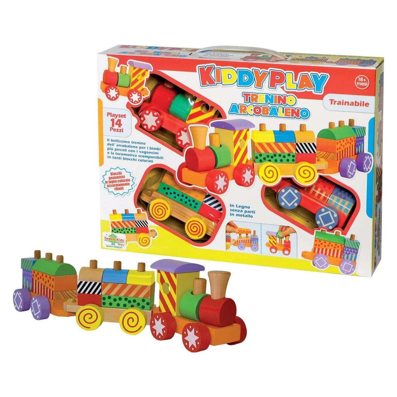 Rs Toys Kiddy Play - Wooden Rainbow Train (37109879)