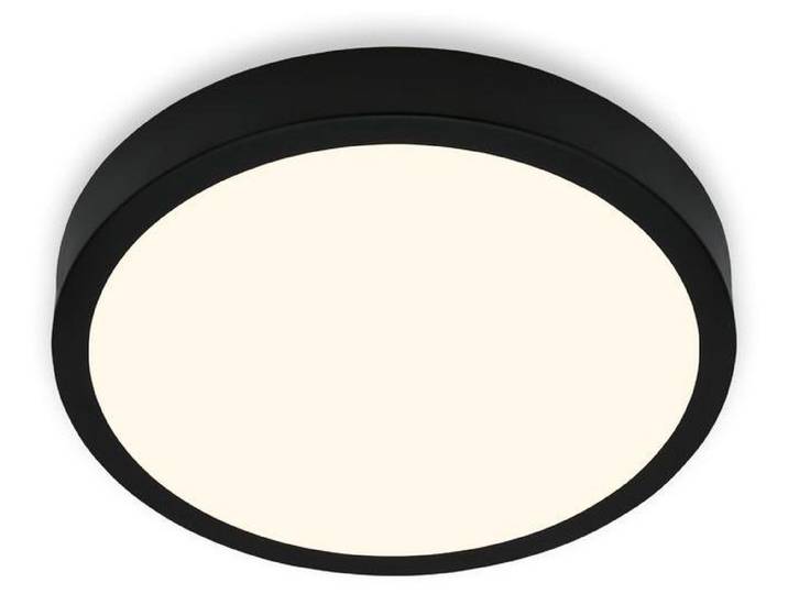 LED Deckenlampe Aufbauleuchte Werkstattlicht 4000K 16W Ø28cm schwarz Briloner