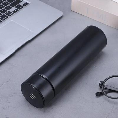 Uplift Essentials Intelligent LED Temperature Display Thermos Bottle For Hot And Cold Drinks black