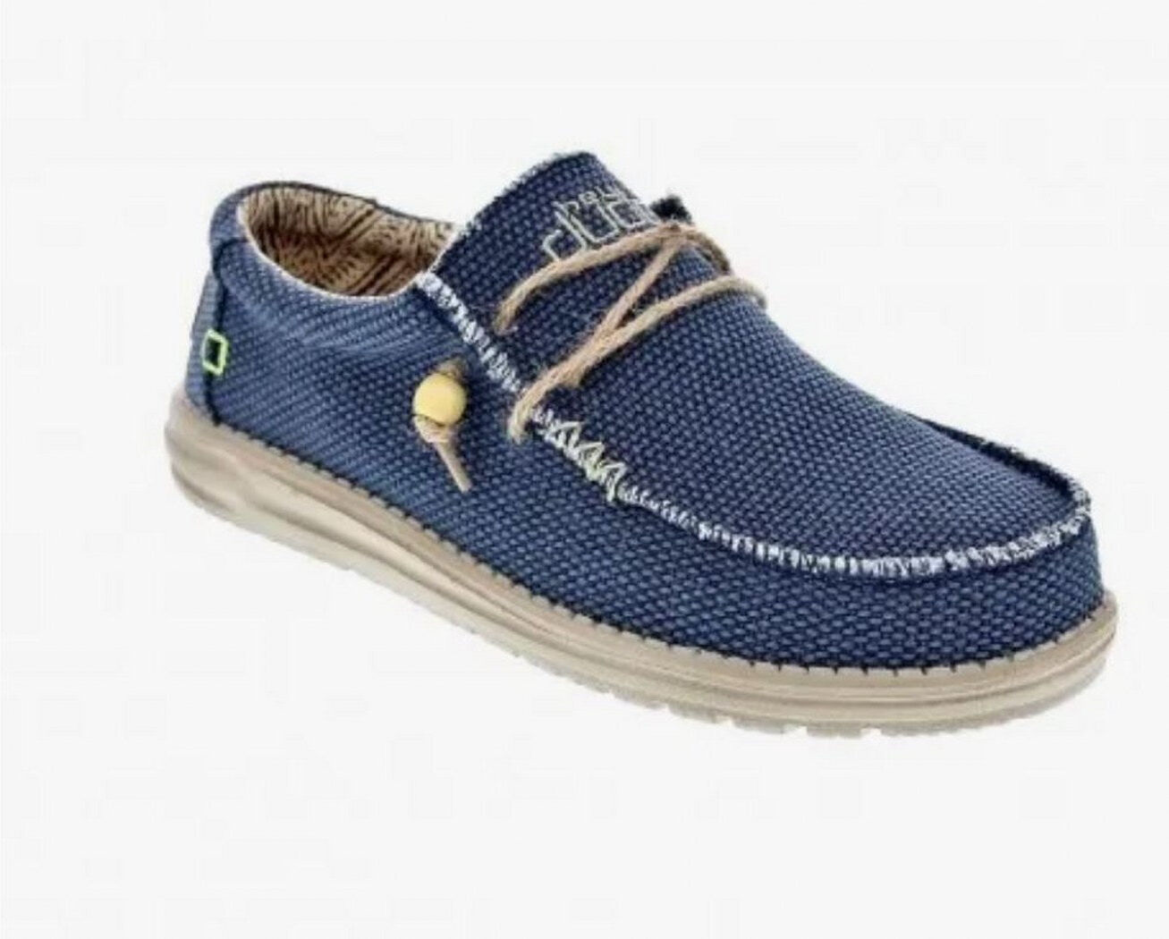 Dude Shoes Zapatilla Wally Braided Dude Hombre Azul 44