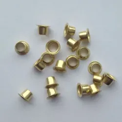 1000 Ösen für Papier vermessingt | Nr. 26 - Ø 4,1mm - L 5,7mm, Eisen