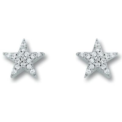Paar Ohrhänger ONE ELEMENT "Zirkonia Stern Ohrringe Ohrstecker aus 925 Silber", silber, Ohrringe, Damen, Kinder, Silber 925 (Sterlingsilber), Bedeutungsvoll & zeitlos – ein Begleiter mit Persönlichkeit