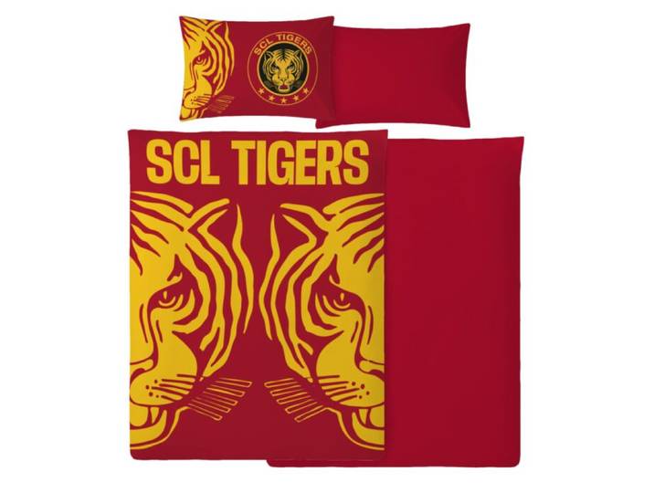 Bettwäsche mit markantem SCL Tigers-Motiv