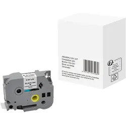 Schriftband wie Brother TZe-251 24mmx8m schwarz auf weiß