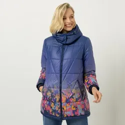 DAWID by Dawid Tomaszewski Steppjacke Kragen mit Kapuze figurumspielend