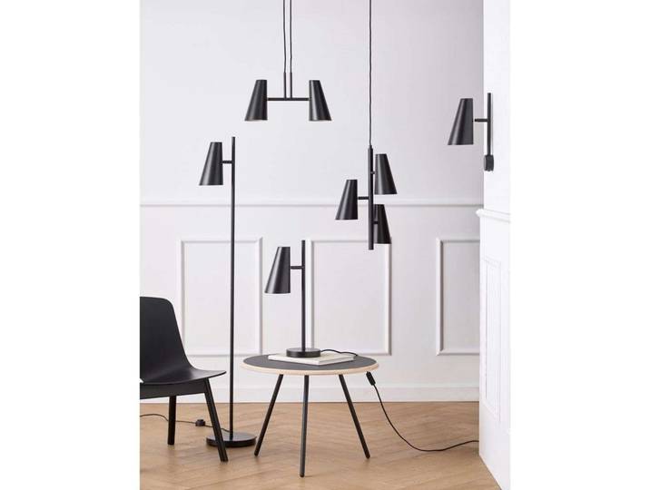 Cono Wandleuchte Black - Woud - Wohnzimmer - Metall
