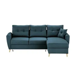 Ecksofa  Carla , blau , Maße (cm): B: 230 H: 93 T: 159.0