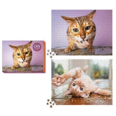 Cats on Catnip 2-In-1 Double-Sided 1,000-Piece Puzzle
