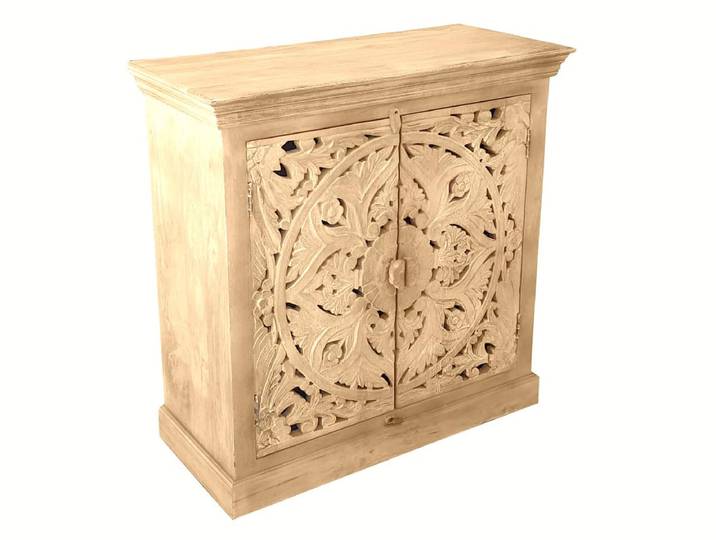 MiaMöbel Kommode 'Varanasi' Massivholz Mango Modern Indien Indisch