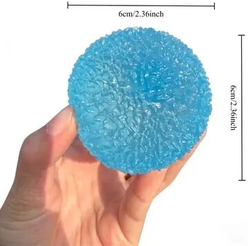 JoyToys Slow Rebound Squishy Fidget Toy Soft Mochi Stress Relief Hand Exercise Ball 1pc Blue