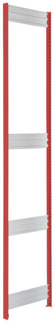 Echelles pour rayonnages à tablettes H 2000 rouge feu Bito RAL 3000 (C1200-0034)