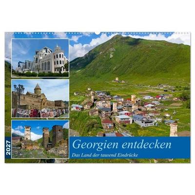 Georgien entdecken (Wandkalender 2027 DIN A2 quer), CALVENDO Monatskalender