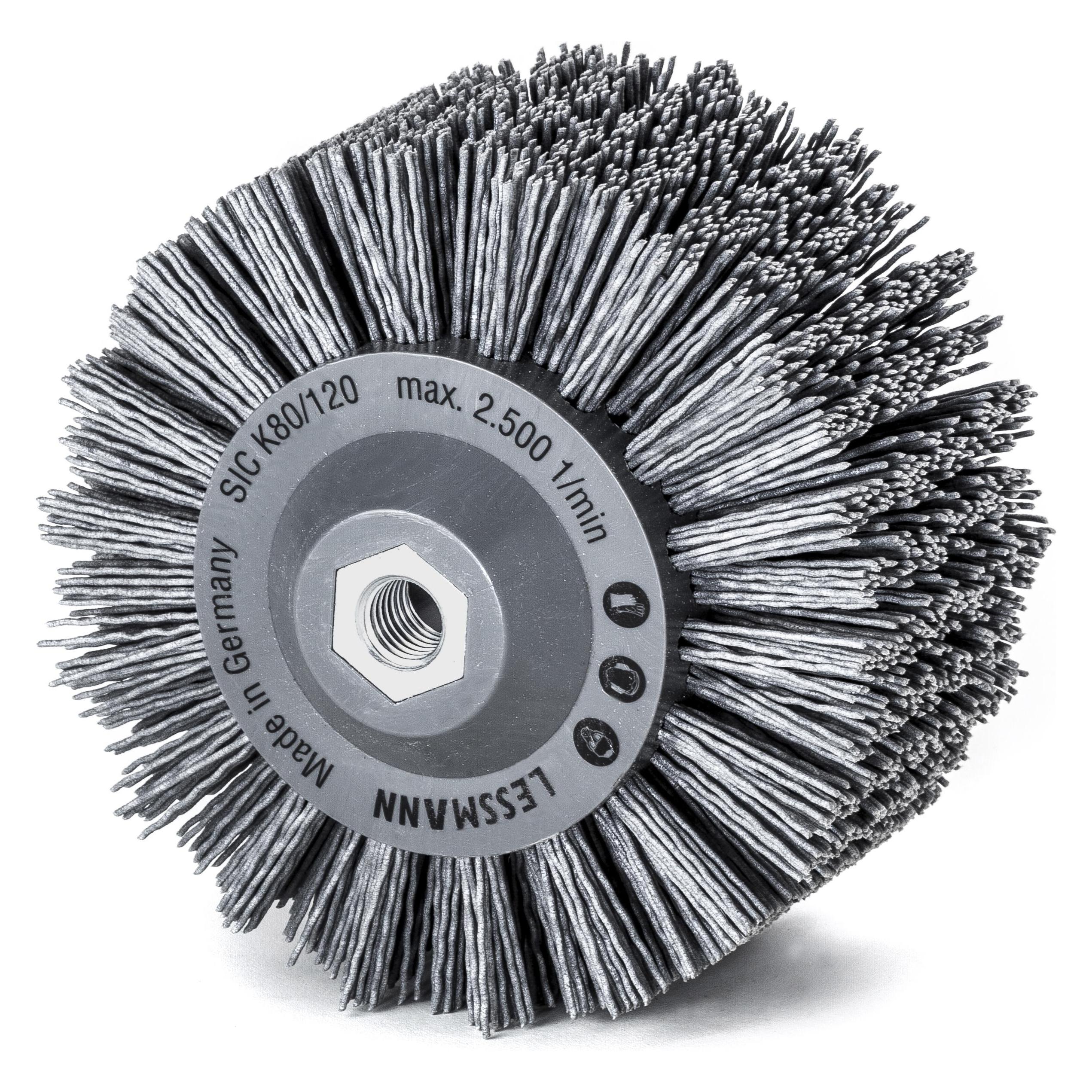 Lessmann Rundbürste gestanzt 140 x 90 x M 14, Kunststoff (42720673)