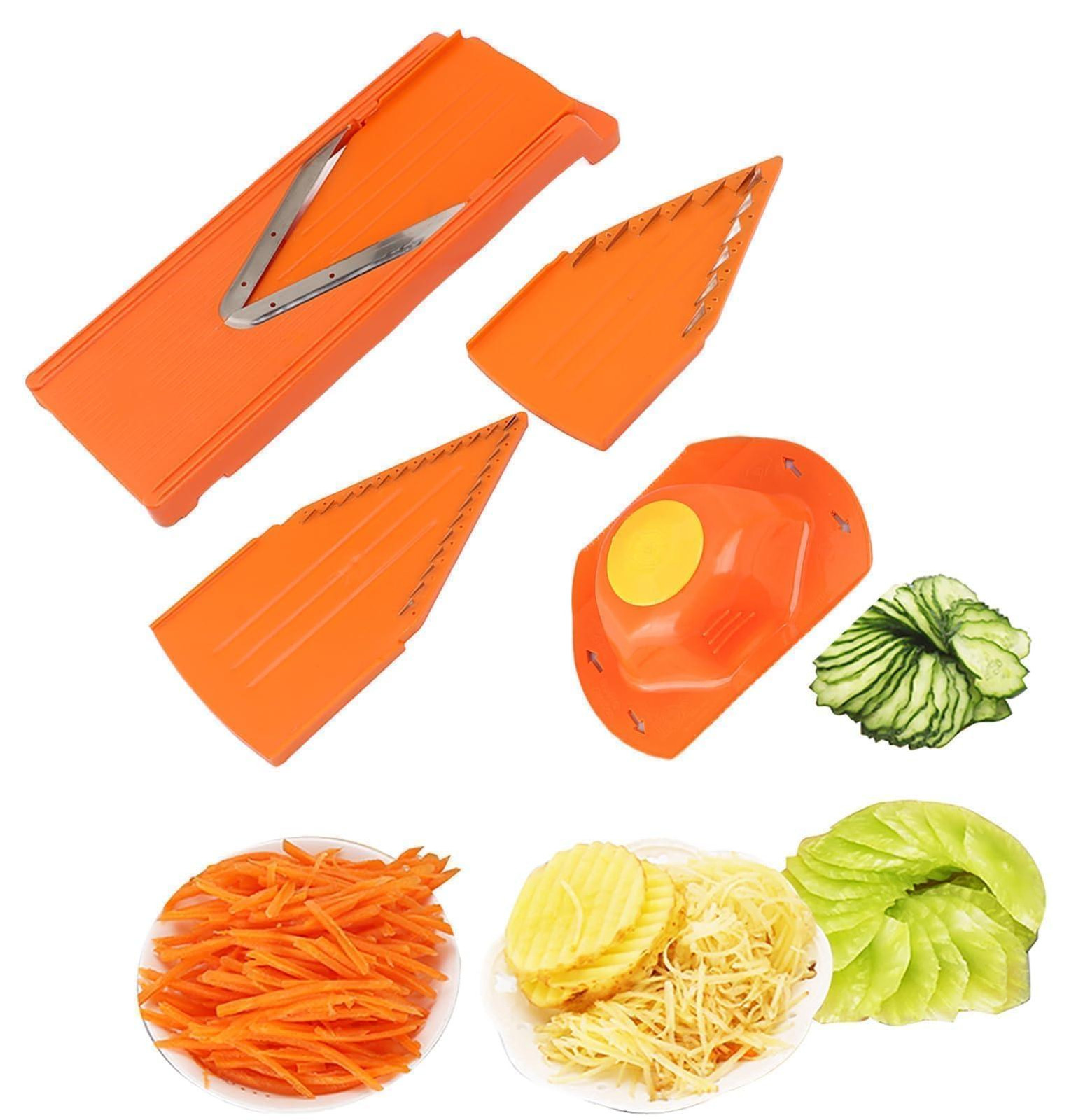 Dripio Mandoline groentesnijder met V-vormige snede en julienne-functie