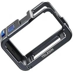 Telesin Gabbia in Metallo Ultra Leggera, Action Cam Zubehör, Schwarz