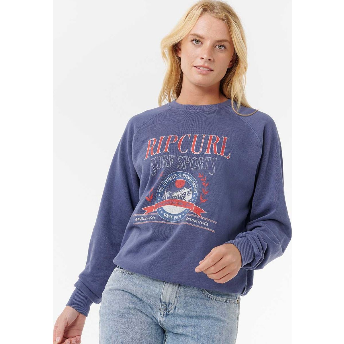 RipCurl Surf DEPT. Relaxed Raglan Crew navy (0049) XS 09XWFL_0049_XS