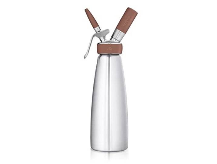 iSi 1790 Nitro Kaffeebereiter Edelstahl Rostfrei, 1 L, Kalt gebrühter Kaffee mit Stickstoff veredelt, Cold Brew Coffee Maker, Für Nitro Coffee, Tee und Cocktails, Spülmaschinengeeignet