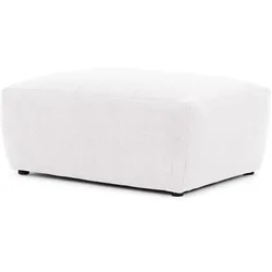 HOCKER Lennon aus Creme Strukturstoff mit vielseitiger Nutzung