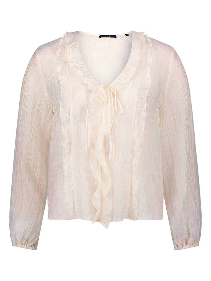 Zero Bluse in Creme - 34