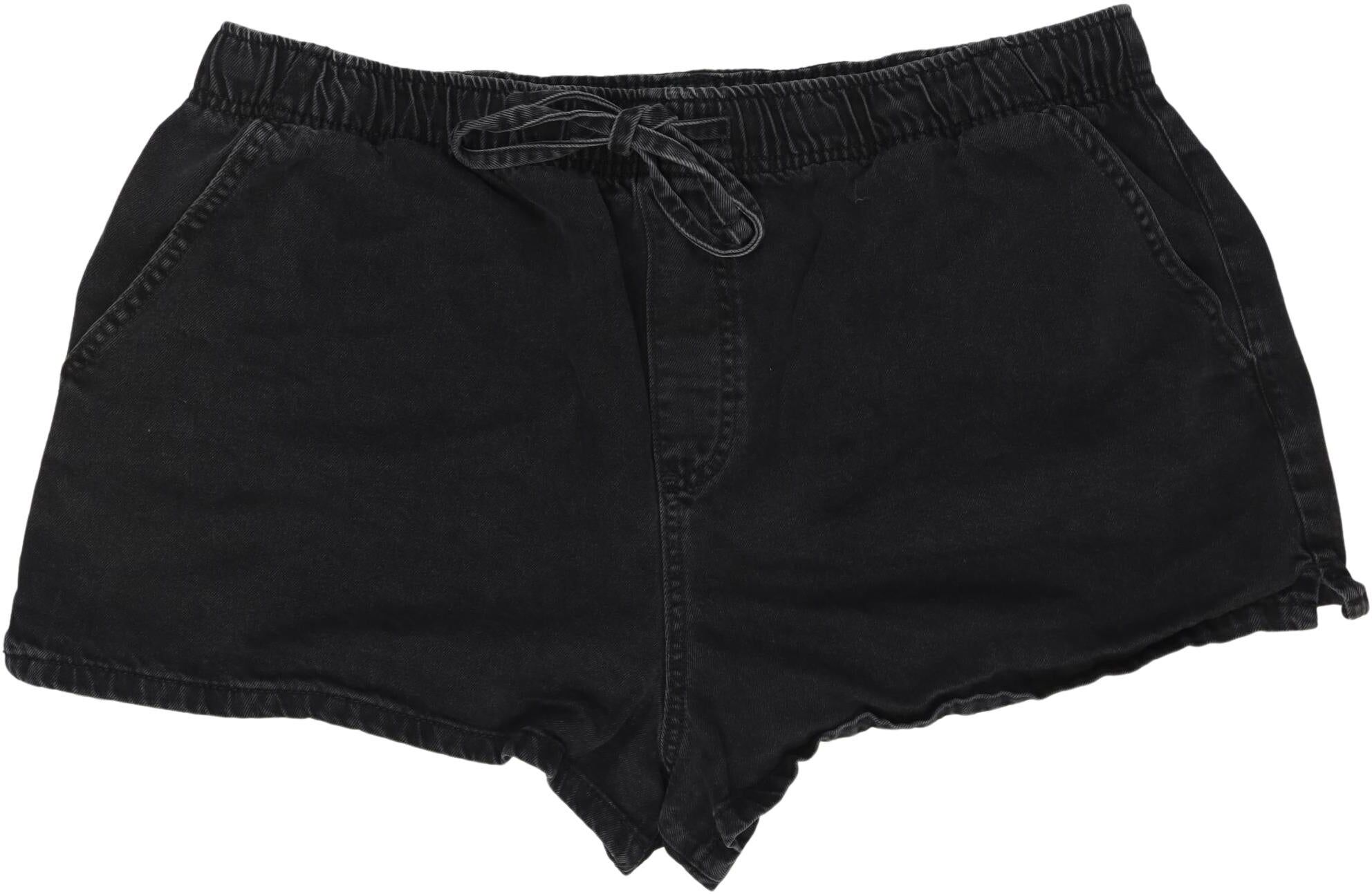 asos Curve Damen Shorts, Schwarz, Gr. EU 48, Baumwolle - Second Hand