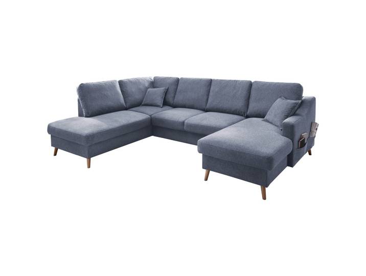 Wohnlandschaft Valentina Blau Struktur