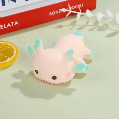 Modern Mode Marketplace Cute Axolotl Squishy Stress Relief Toy Slow Rising Fidget Squeeze Ball pink