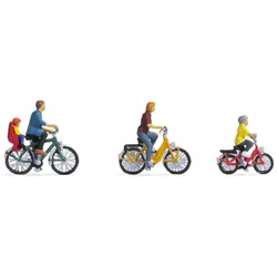 NOCH 15909 H0 FIGUREN Familie beim Fahrradausflug