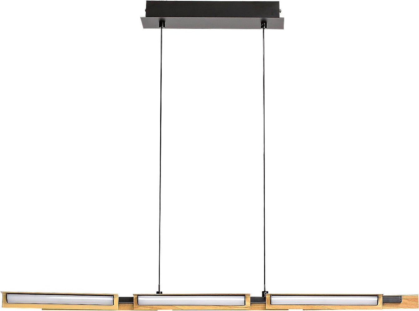 Rabalux Remiel Hanglamp, LED, Vierkant, Zwart-Wit, 79 cm