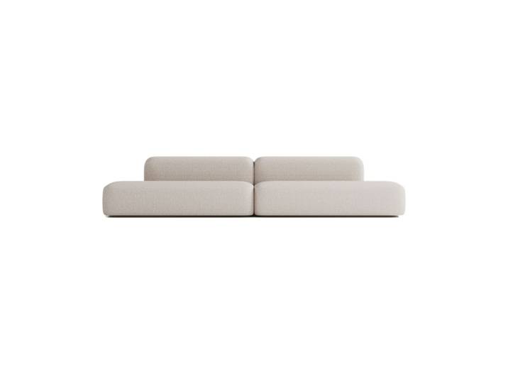 Canapé Modulable 6 places en Tissu Beige