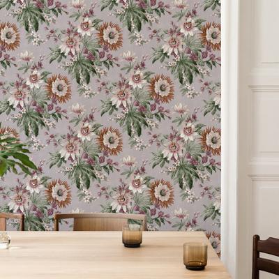 Vliestapete SUBLIME "ELEGANT FLOWER", lila, B:0,52m L:10m, Vlies, Tapeten, Design Tapeten