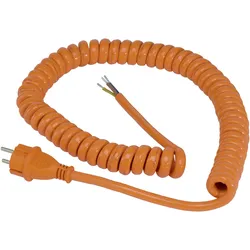 As - Schwabe Anschlussleitung Spiralkabel (5 m), Stromkabel, Orange