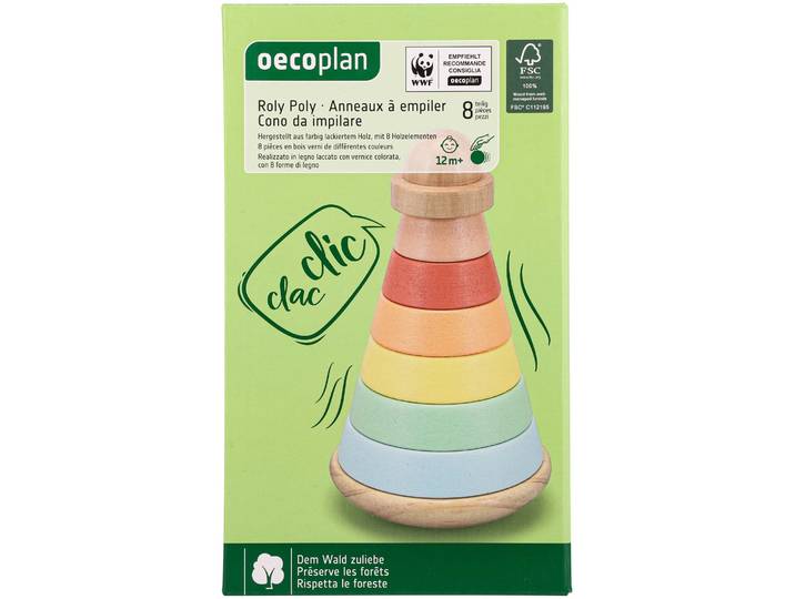 Oecoplan Roly Poly Motorikspielzeug 8 teilig 12+ Monate