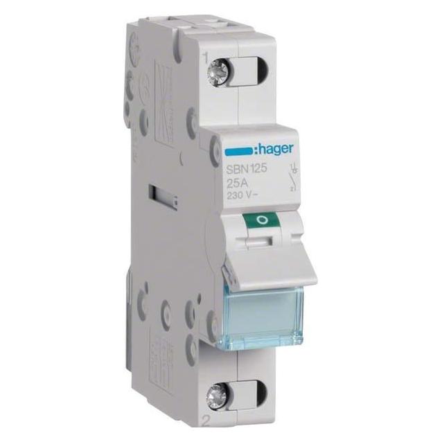 Hager HAG SBN125 Ausschalter 1P 25A (SBN125)