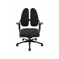 Rhode & Grahl Xenium Swivel Duo-Back Drehstuhl Nowy Styl Schwarz / Grau Sofort Lieferbar