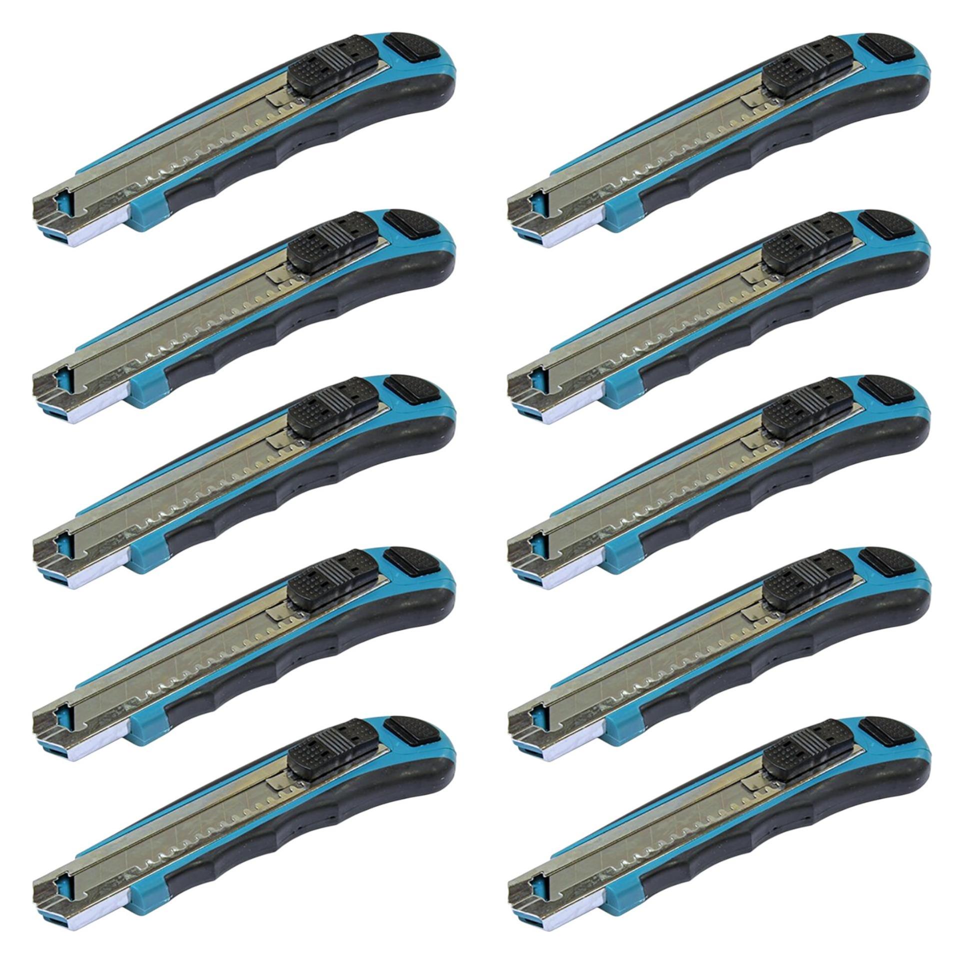 Makita 10x Abbrechklingenmesser Cuttermesser 100 mm + 80x Ersatzklinge ( 10x D-65713 ) (71247063)
