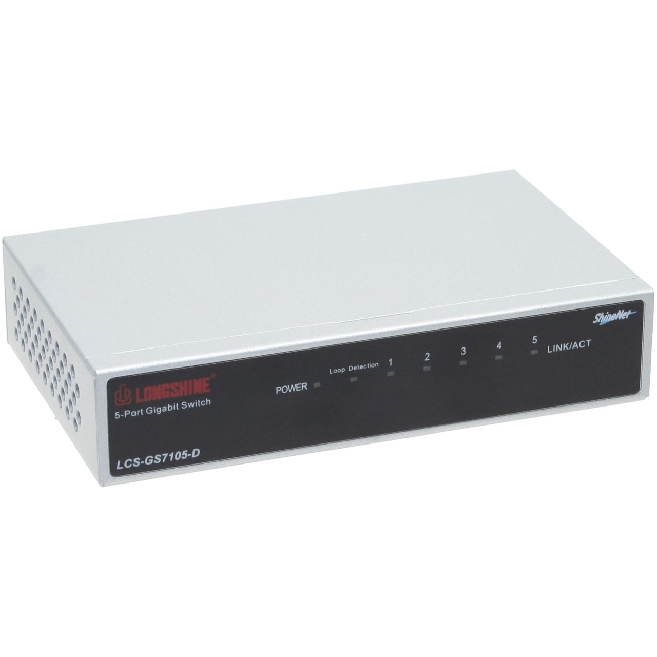 Longshine Gigabit Switch, 5-Port, LCS-GS7105-E Metall