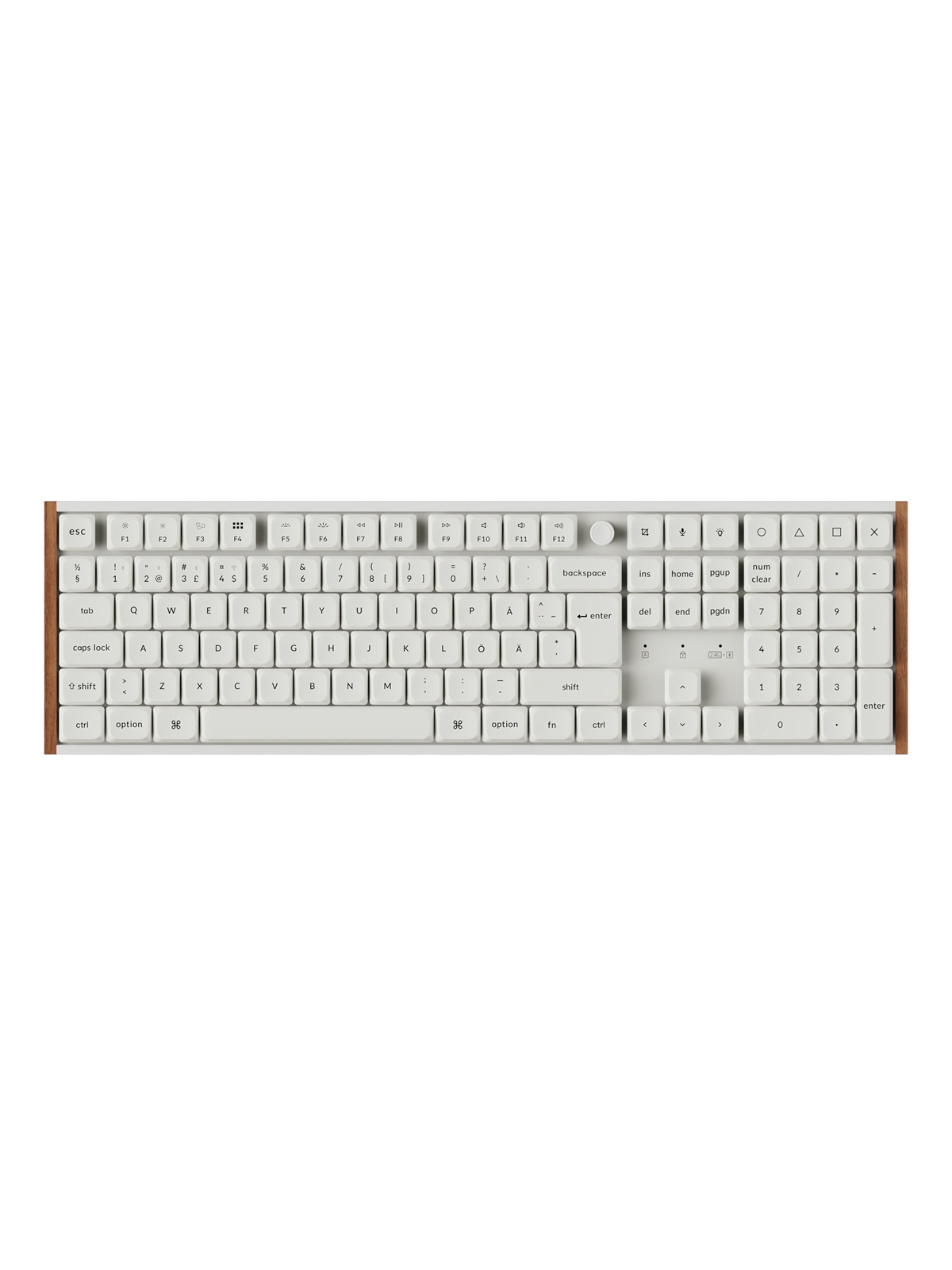 Keychron K5 Ultra SE 100% 8K Keychron Milk POM Red - Gaming Tastatur - Full-Size - Nordic ISO - Weiss