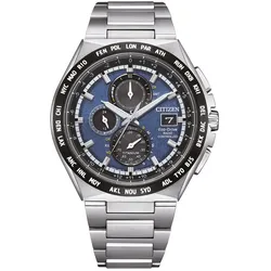 Citizen AT8238-84L Eco-Drive Solar Herren-Funkuhr Titan Blau